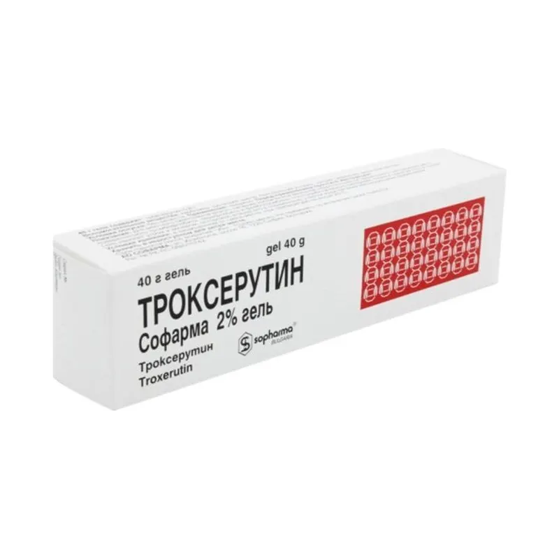 Троксерутин 2%, 40 гр, гель
