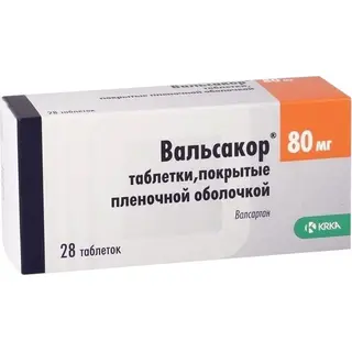 Вальсакор 80 мг, №28, табл., покрытые оболочкой