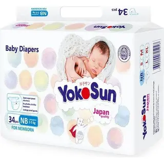 YokoSun Подгузники для новорожденных (до 5кг) №34
