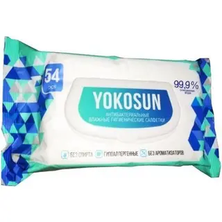 Детские антибакт. влажные салфетки Yokosun 54 шт