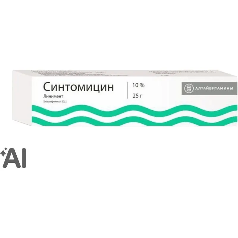 Синтомицина линимент 10% 25г