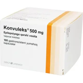 Конвулекс 500мг капс.№100