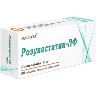 РОЗУВАСТАТИН-ЛФ 0,01 N30 ТАБЛ П/О