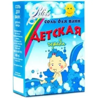 Соль д/ванн Детская морская Череда BLISS 450г