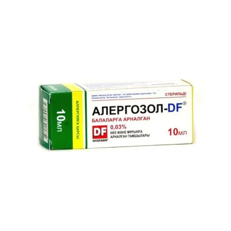 Алергозол-ДF 0,03%, 10 мл, капли для глаз и носа