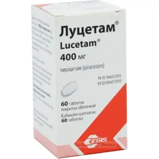 Луцетам 400 мг, №60, табл.