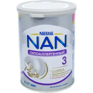 NAN 3 Optipro гипоаллергенный 400гр