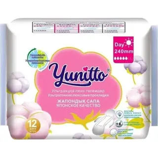 Yunitto Day 240mm 12шт гигиенические женские прокладки