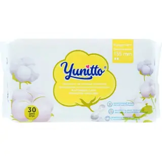 Yunitto Night 155mm 30шт гигиенические женские ежедневные прокладки