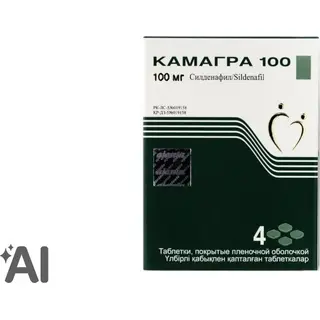 Камагра 100 (100 мг) №4 табл.п.п.о.